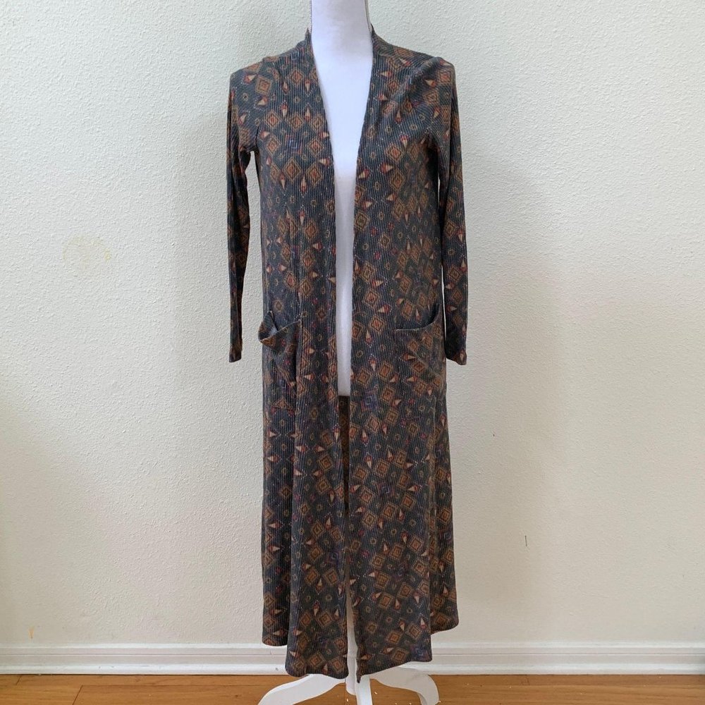 Lularoe Small Gray and Peach Sarah